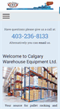 Mobile Screenshot of calgarywarehouseequipment.com